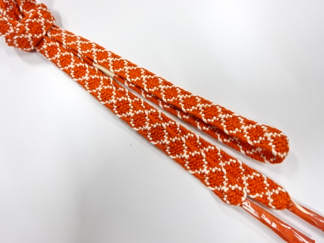 JAPANESE KIMONO / UNUSED HAND-TIED OBIJIME